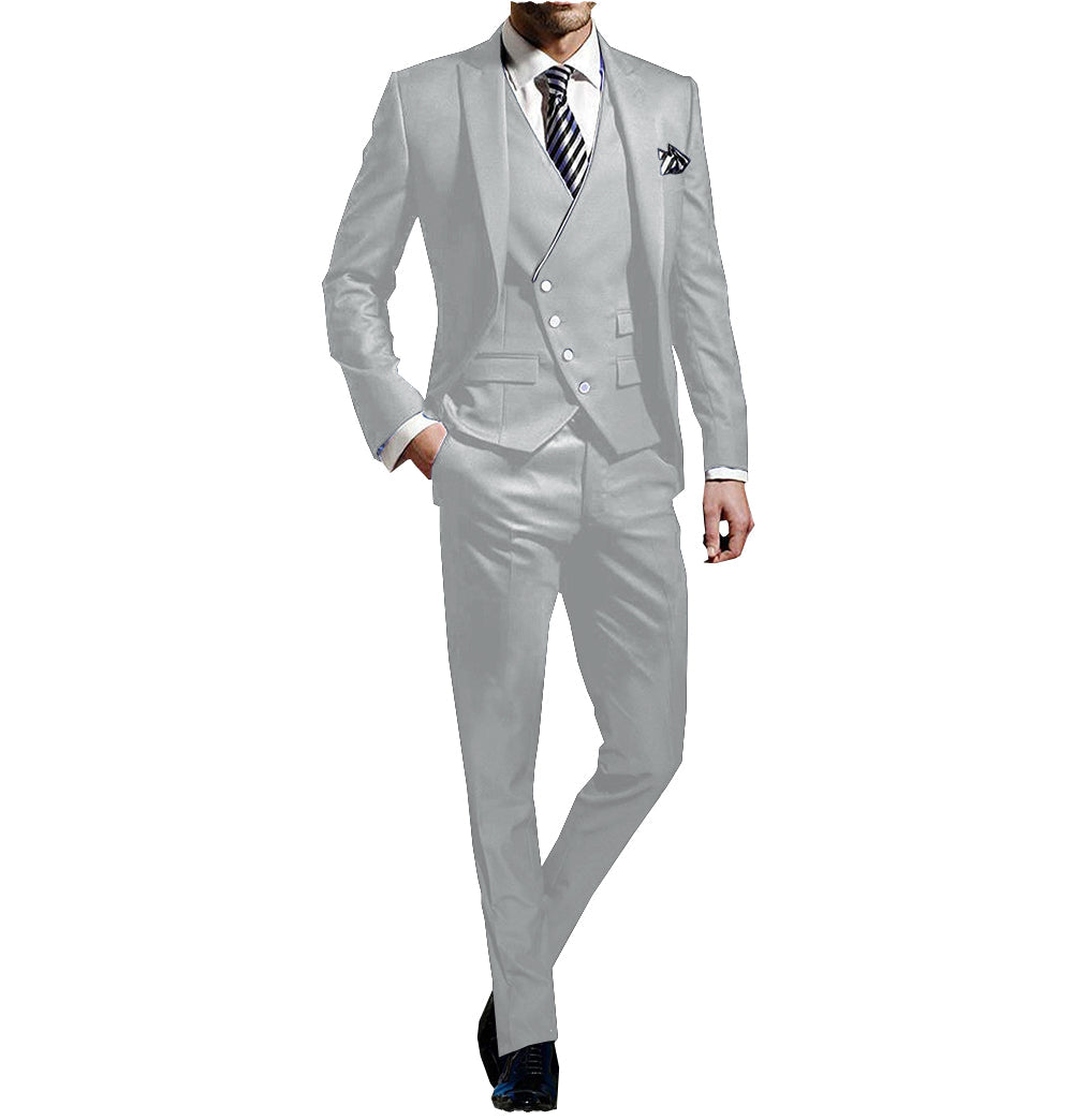 3 Pieces Business Men's Regular Fit Suit