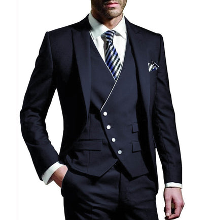 3 Pieces Business Men's Regular Fit Suit