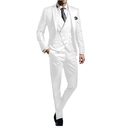 3 Pieces Business Men's Regular Fit Suit