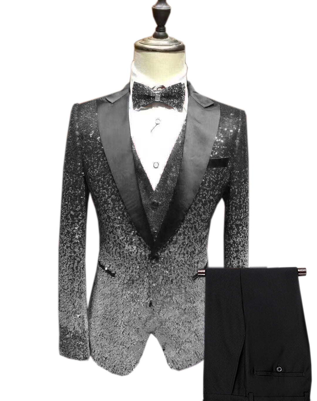 Men's Fashion Gradient Sequined Tuxedo