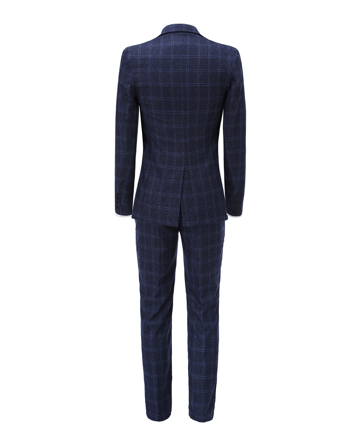 Plaid Notch Lapel 3 Pieces Men's Suit