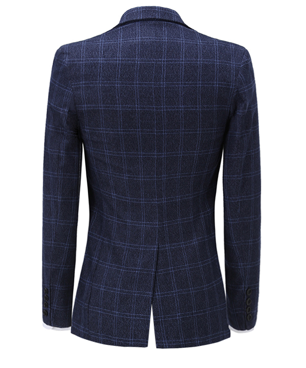 Plaid Notch Lapel 3 Pieces Men's Suit