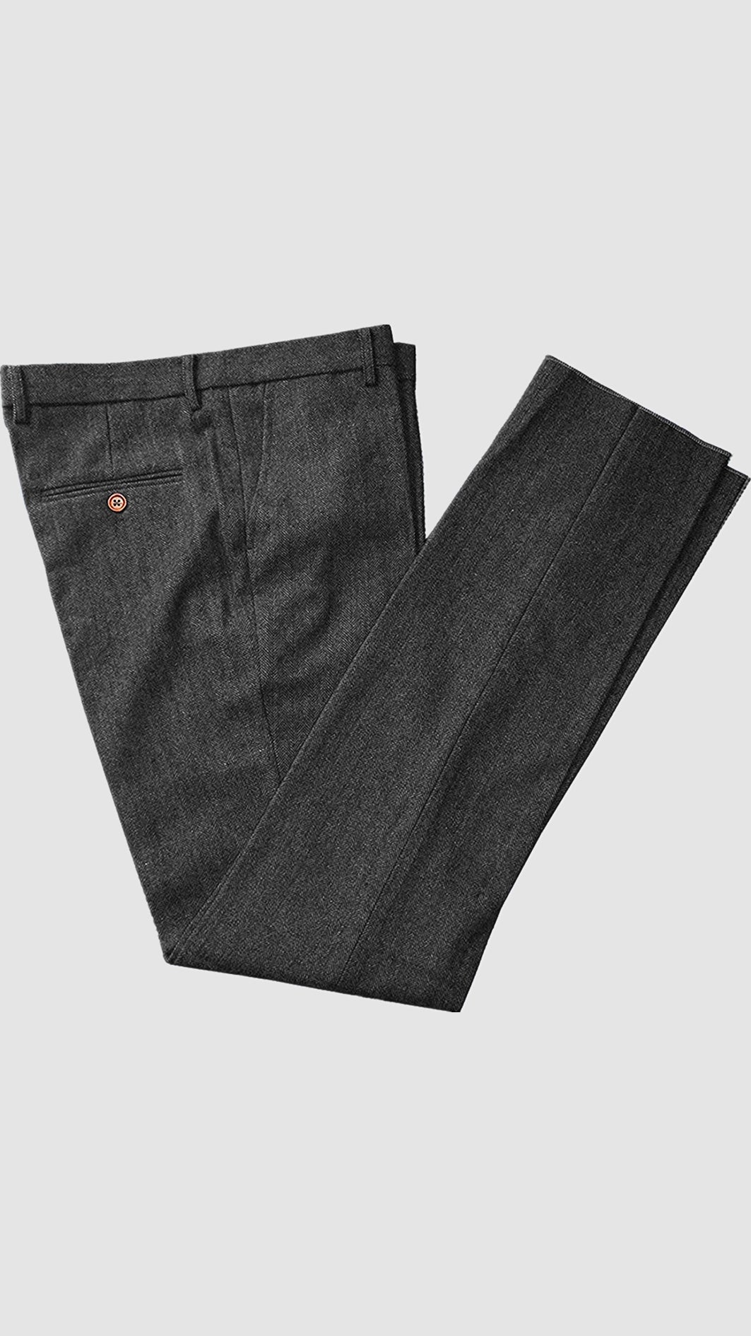 Men's Herringbone Pants Grey