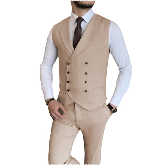 Formal 2 Pieces Double Breasted Vest Set