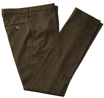 Men's Herringbone Pants Army Coffee