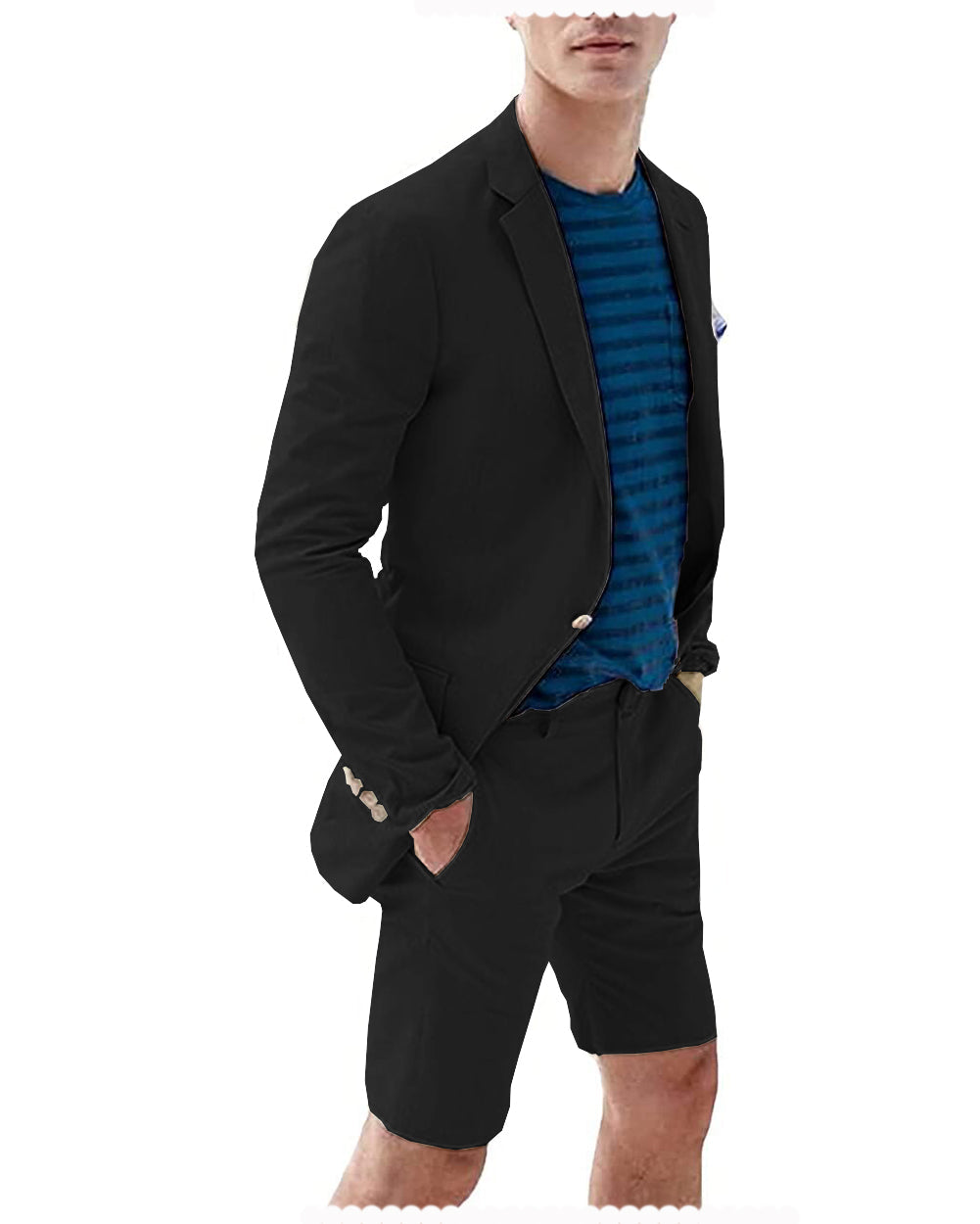 Men's Summer Casual Shorts Suit