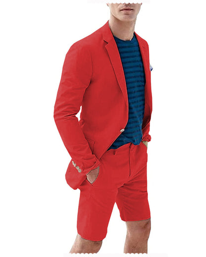 Men's Summer Casual Shorts Suit