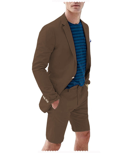 Men's Summer Casual Shorts Suit