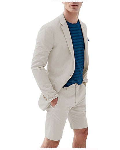 Men's Summer Casual Shorts Suit