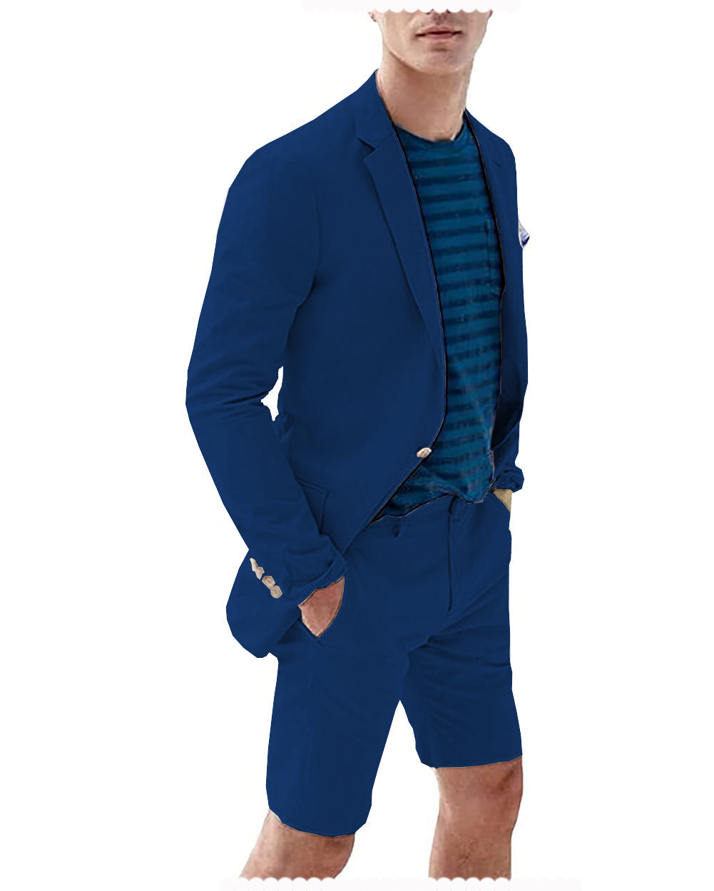 Men's Summer Casual Shorts Suit