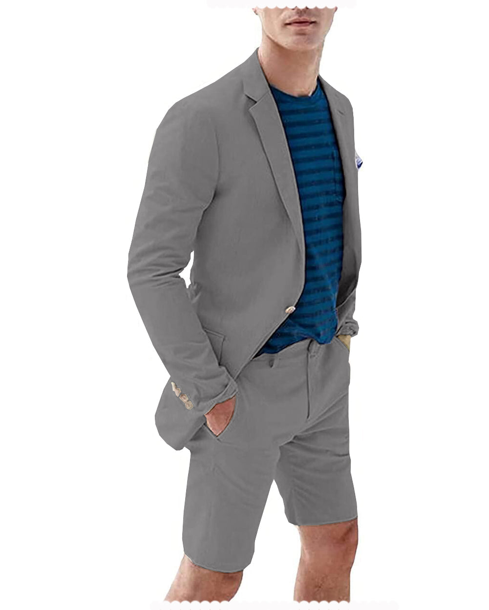 Men's Summer Casual Shorts Suit