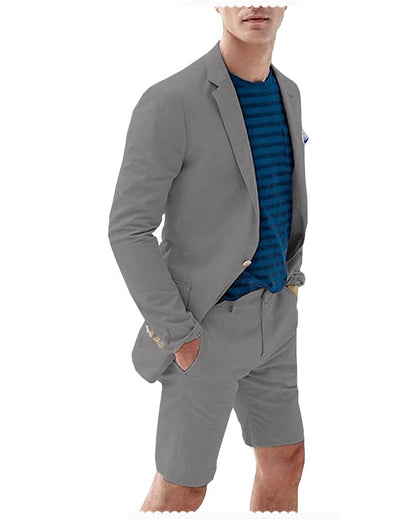 Men's Summer Casual Shorts Suit