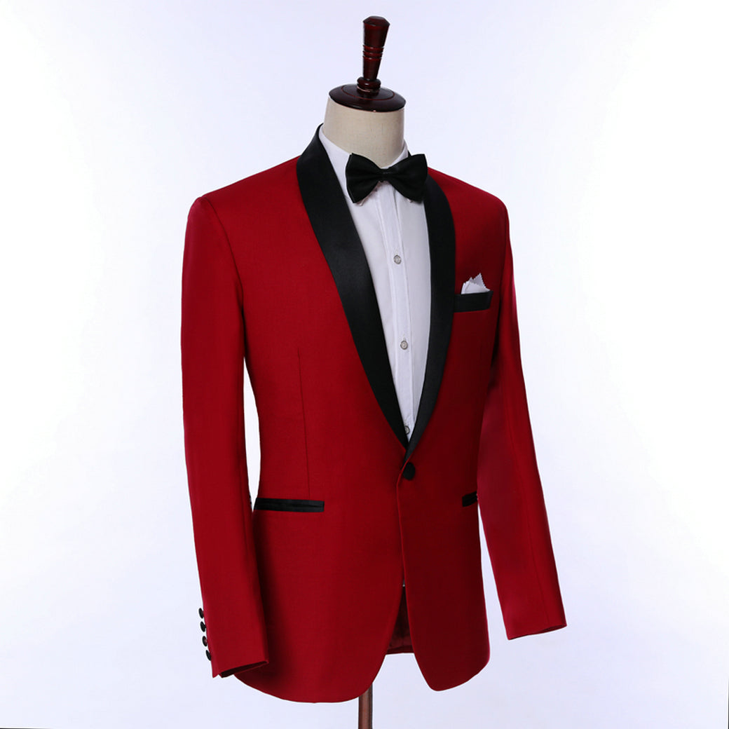 2 Pieces Men's Formal Shawl Lapel Suit