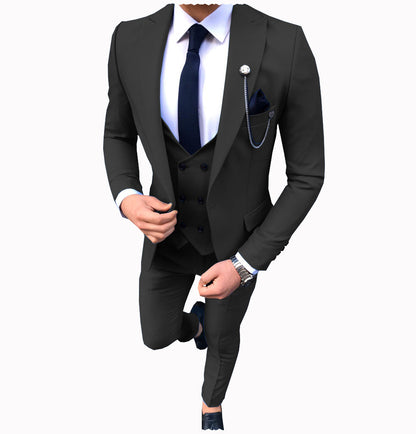 3 Pieces Men's Business Slim Fit Suit