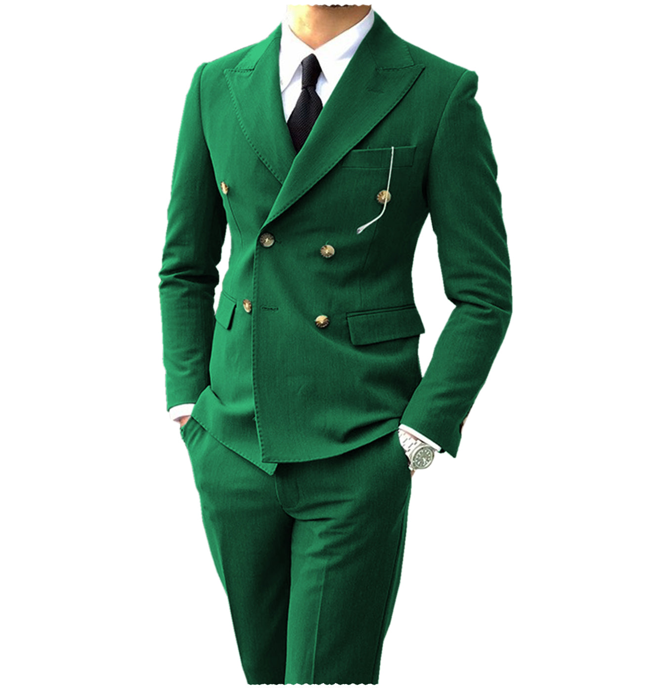 Men's Suit Peak Lapel Double Breasts Suit