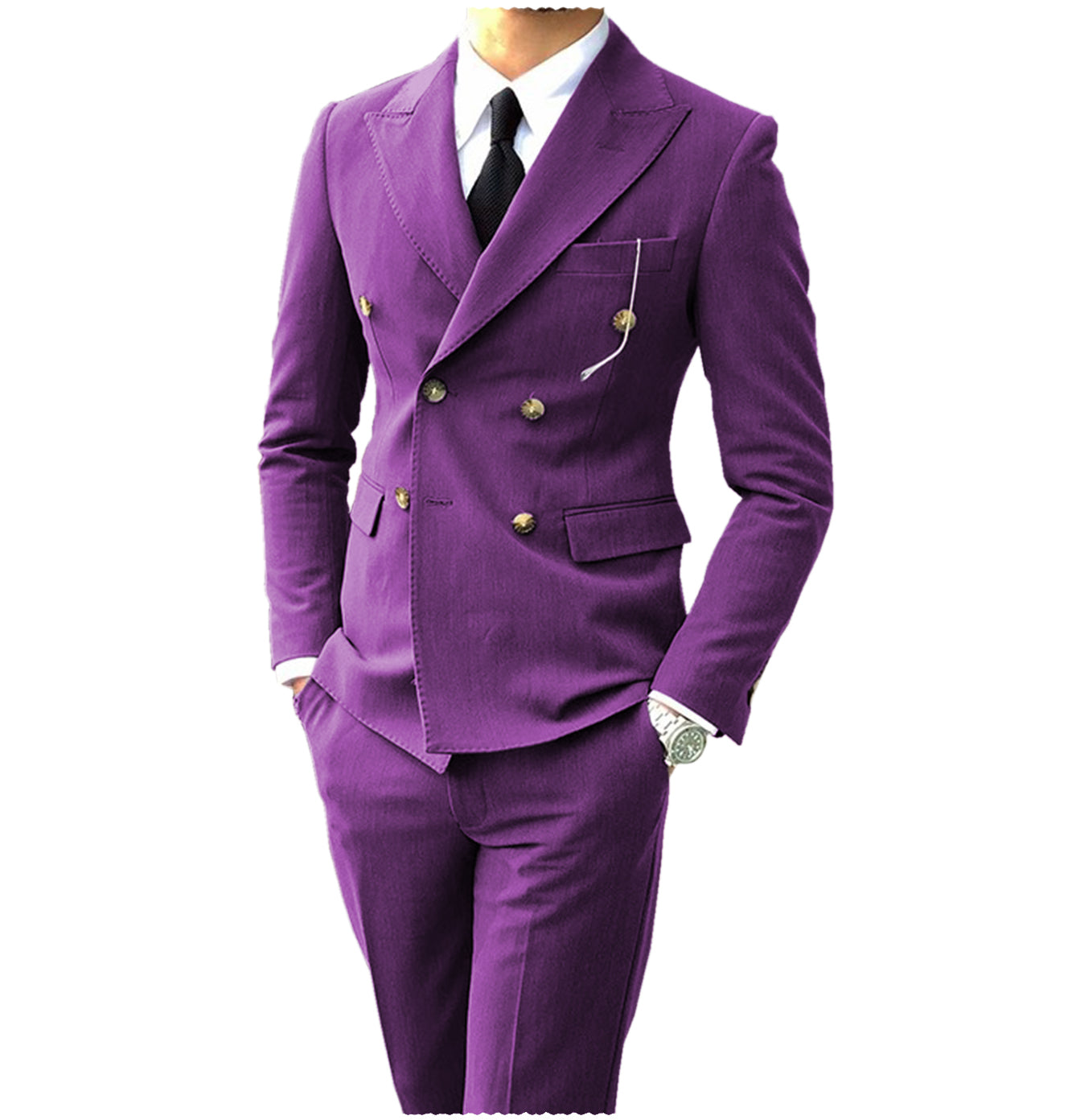 Men's Suit Peak Lapel Double Breasts Suit