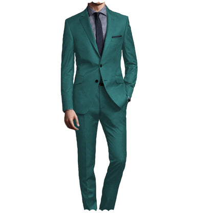 Men Suit 2 Pieces Notch Lapel Single Breasted Suit