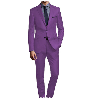 Men Suit 2 Pieces Notch Lapel Single Breasted Suit