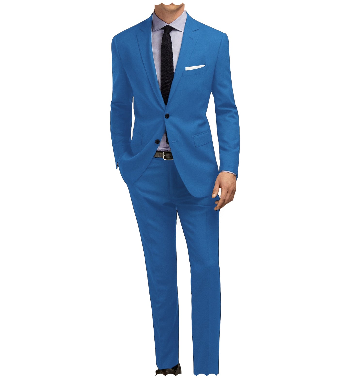 Men Suit 2 Pieces Single Breasted Jacket