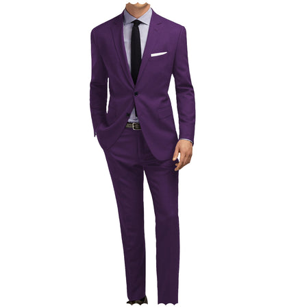 Men Suit 2 Pieces Single Breasted Jacket