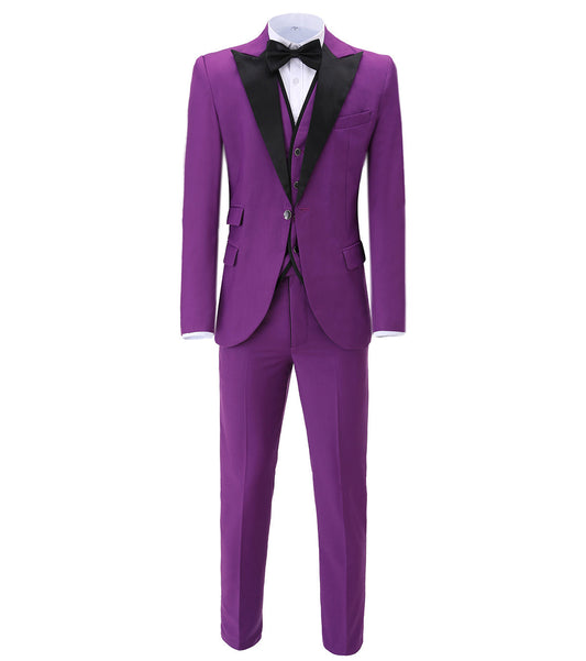 Peak Lapel 3 Pieces Men's Wedding Suit