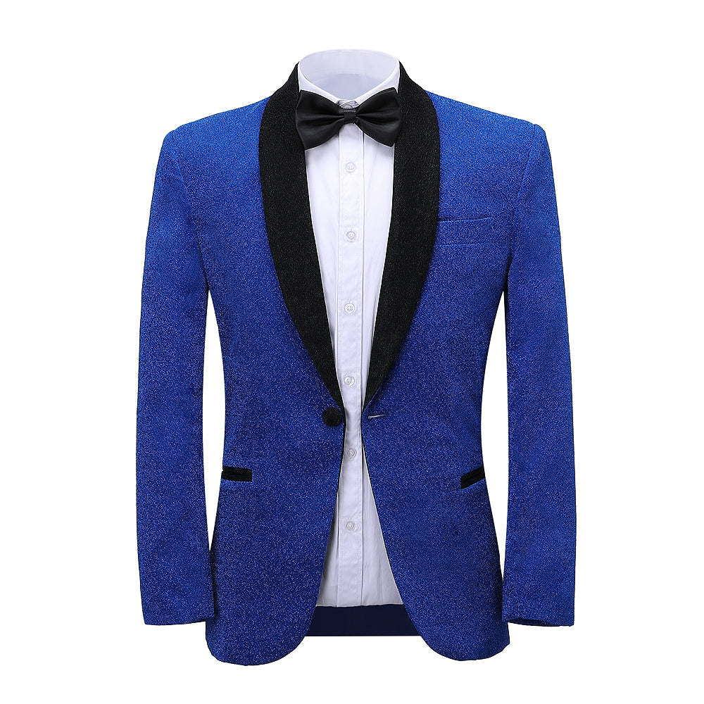 2 Pieces Men's Tweed Shawl Lapel  Suit